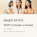 [디지털융합] [AI ＆ Bigdata] AI가 알려주는 비즈니스 전략 | 챗GPT vs Claude vs Gemini, 2025년 AI 비교 총정리