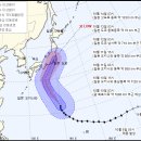 19호 태풍 하기비스 예상 진로(기상청 04시) 이미지