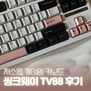 저소음 게이밍 키보드 추천! 씽크웨이 TV88 텐키리스 실사용 후기