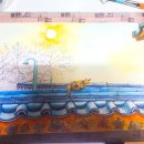 펜드로잉과 수채화 이미지