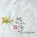 꽃과 만나는 캘리그라피 이미지