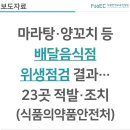 [보도자료] 마라탕.양꼬치 등 배달음식점 위생점검 결과…23곳 적발.조치(식품의약품안전처)