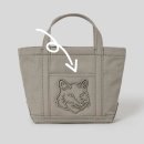 삼성물산메종키츠네 | 메종키츠네 미니 토트백 민트 카키색 캔버스백 SSF SHOP 구매 후기