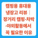 신선모터뱅크 | 캠핑용 휴대용 냉장고 비교 리뷰, 장거리 캠핑·차박 야외활동에서 꼭 필요한 이유