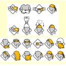 멀티 헤드 웨어 visor-두건 이미지