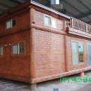 ebs극한직업.나무집.16평 테라스있는 통나무주택(이동식) 이미지