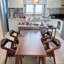 미산-4 | 4인~6인용 우드슬랩 식탁, 북미산 월넛으로 고급 주방 완성!