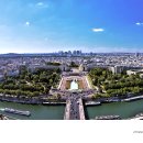 에펠탑에서 본 파리전경 이미지