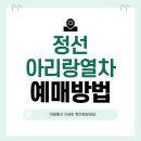 아리랑열차 연계형 시티투어2 | 정선아리랑열차 예매 처음인데 어떻게 해요? 2026 재운행 총정리