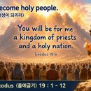 210 D. 출애굽기 19 :1-12 너희가 거룩한 백성이 되리라 20260729 이미지