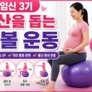 임신 3기 짐볼 운동 순산을 준비하는 가장 쉬운 방법 이미지