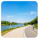 구반성역 자전거도로쉼터 | 초보자도 쉬운 중랑천 러닝 코스 자전거 도로 분리 구역과 러닝화 팁