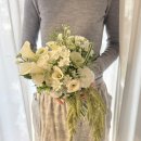향기나는 화원 | w8. 웨딩촬영 부케 - 홍제동 유진화원(내돈내산)화이트그린, 레드, 크라프트백