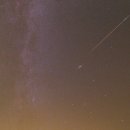 페르세우스 유성우 관측중 찍은 유성사진 이미지