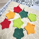 기초 코바늘 손뜨개 | 코바늘손뜨개로 2가지 별 가랜드 만들기, 집에서 꾸민 초간단 크리스마스장식