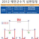 2012 태안군수기 야구대회 4강, 결승 심판일정(확정) 이미지