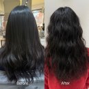 뽀글이헤어앞 | 머리숱부자 긴머리 여자 빈티지펌 노원역 미용실 예움헤어 후기