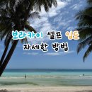 보라카이 셀프 입도 방법 후기