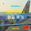 [공지] Aerok airlines 에어로케이 항공 후기 좌석 셀프 체크인 중국 제남