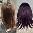 씨유 원주혁신웅비점 | 언페이드 원주혁신도시 미용실, 블랙 커런트 염색으로 완벽 톤다운 후기