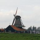 네델란드 풍차마을 이미지