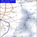 대룡산 (춘천시) 주변 산군과 산행 개념도 이미지