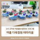 (학부모) 그림책으로 만나는 원예 테라피 | 교원 교사 교직원 힐링 마음돌봄 연수 프로그램 그림책 원예테라피 여름 바다 다육 테라리움 만들기