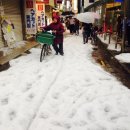 전세계 지진현황,일본 우박에 정체불명 흰색물질 이미지