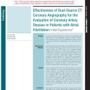 Effectiveness of Dual Source CT Coronary Angiography for the Evaluation 이미지