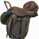 JC Hobby Therapeutic Saddle 18&#34; Wide Chocolate FOB 이미지