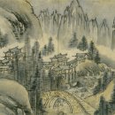 [옛 그림속 우리나무] 김윤겸 ＜장안사(長安寺)＞ 속 전나무 이미지