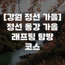 [강원 정선 가을] 정선 동강 가을 래프팅 탐방 코스