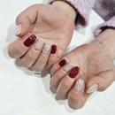 꽃나비 네일 이미지