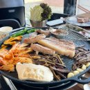 메가샵크로플영종점 | 인천 영종도 제주도야지해초쌈) 오션뷰 삼겹살 해초무한리필 내돈내산 후기