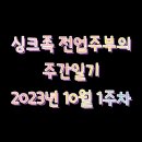 10년차 싱크족 전업주부의 주간 일기 2023년 10월 1주차