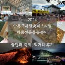 축제장길(안흥동,옥야동) | 2024 안동국제탈춤페스티벌 주차, 더본존 후기 / 선유줄불놀이 낙화축제 현실적인 개꿀팁!!!