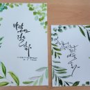 수채 캘리그라피 교육 이미지