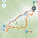 무릉계곡관리사무소~두타산 베틀바위전망대~미륵바위~협곡마천루전망대~쌍폭포~삼화사~무릉반석~원점...