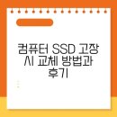 컴퓨터고급 | 컴퓨터 SSD 고장 시 교체 방법과 후기