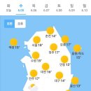 오늘의 날씨🌞☔️☃️, 2024년 6월 5일 수요일 이미지