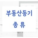 부동산등기(소유권이전, 명의변경) 종류 이미지