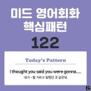 [중급편 122] 'I thought you said you were gonna v~'(네가 v동사할 거라고 말했던 것 같은데) 이미지