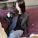 라인핏 | 룩캐스트 키코슬림핏라인자켓 후기 : 30대코디 &amp; 출근룩으로 제격인 차콜 자켓