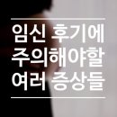 주식회사 신경성 | 임신 후기 주의해야 하는 증상들?!