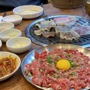 차돌농장 | [방이동 맛집] 명랑축산1++ 한우 차돌과 육회 한 상 후기
