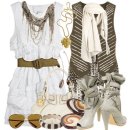 ☞‥[코디] 3.1 Phillip Lim Asymmetrical Overlay Ruffle Dress &amp; Juicy Couture Medium Freestyle Hobo, White 이미지