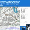 경북 성주 독용산 (금봉마을소형주차장~시여골~은광폭포~독용산정상~빽~좌측능선~874봉사거리~영천리산촌생태마을) B코스 gpx [참고용] 이미지