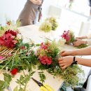 프렌치 스타일 유러피안 꽃다발 이미지