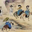 산꽃미술관 | 그림산책 #59 : 신윤복, 《연소답청》(18세기)