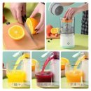 휴대용 전기 착즙기 다기능 과일 착즙기, 가정용 오렌지 레몬 믹서기, USB 충전, 주방 자동 신선한 압착기 이미지